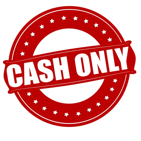 Cash only — Stock Vector