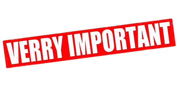 Very important — Stock Vector