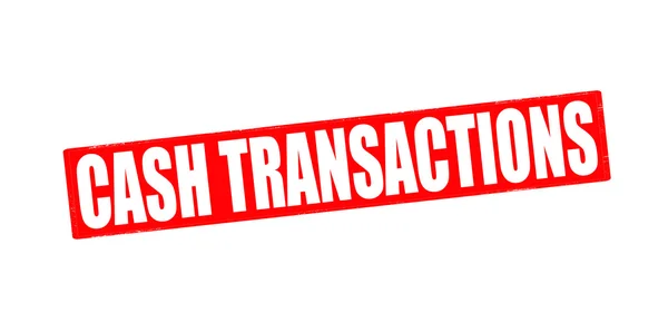Cash transactions — Stock Vector