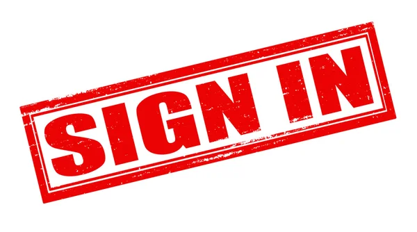 Sign in — Stock Vector