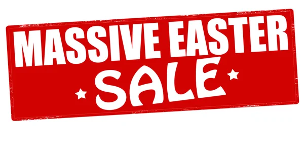 Massive Easter sale — Stock Vector