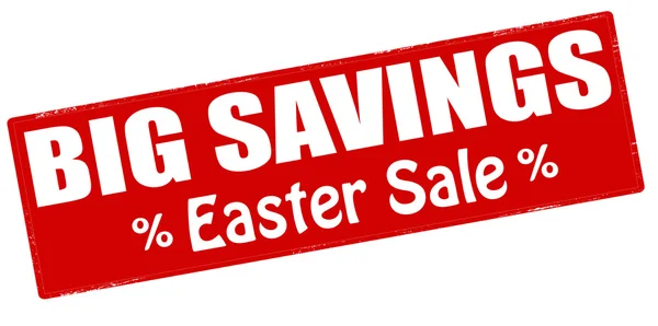 Big savings Easter sale — Stock Vector