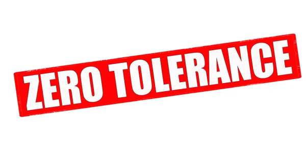 Tolerancia cero — Vector de stock