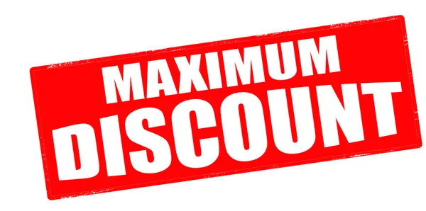 Maximum discount — Stock Vector