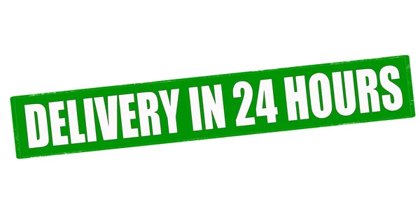 Delivery in twenty four hours — Stock Vector