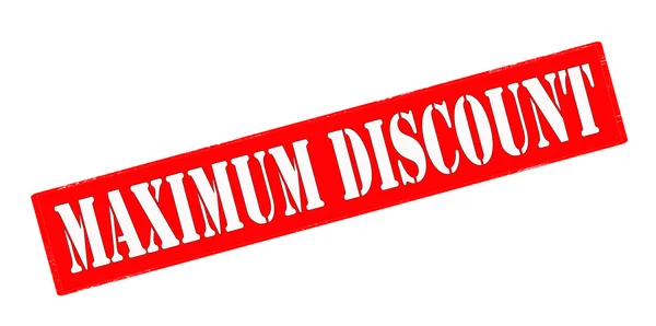 Maximum discount — Stock Vector