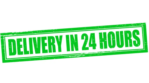 Delivery in twenty four hours — Stock Vector