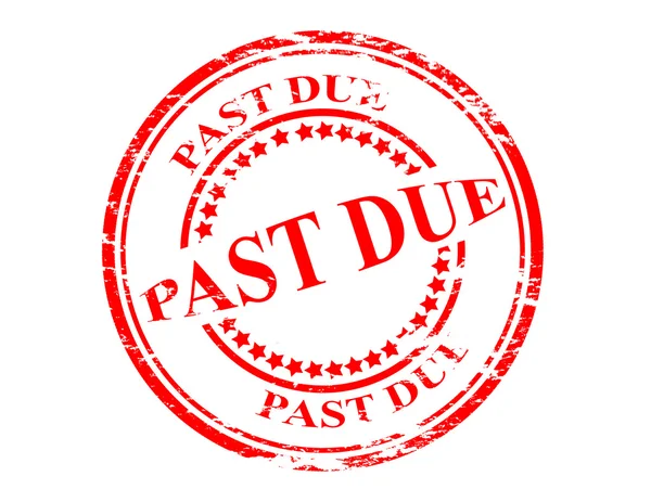 Past due — Stock Vector