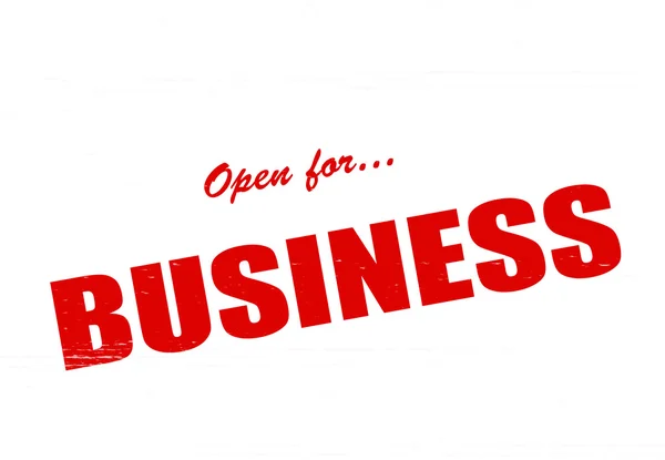 ビジネスのためのオープン — ストックベクタ