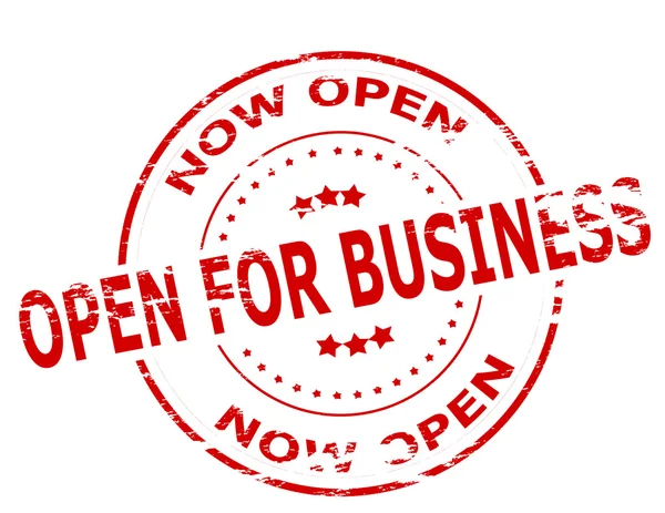 ビジネスのためのオープン — ストックベクタ