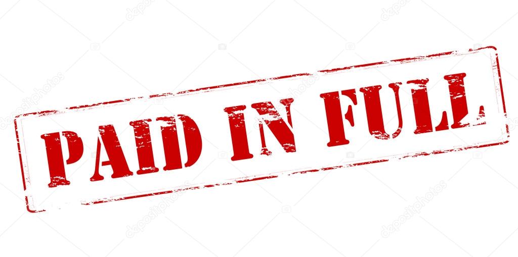 Paid in full stock vector image by carmenbobo 71040963