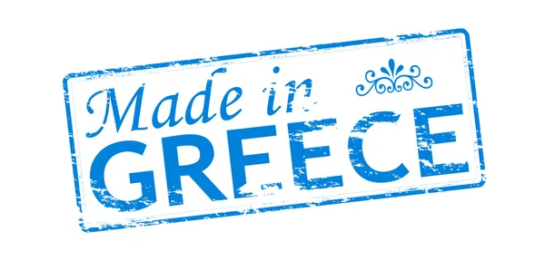 Hecho en Grecia — Vector de stock