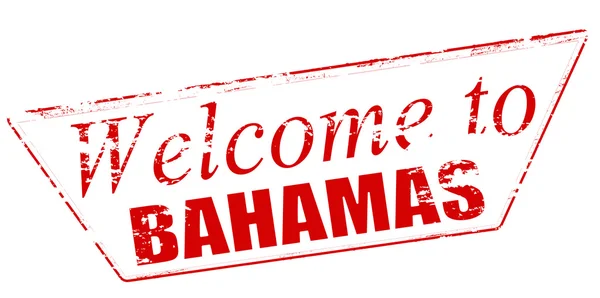 Welcome to Bahamas — Stock Vector
