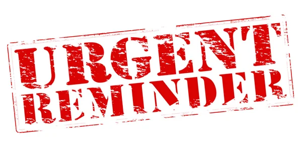 Urgent reminder — Stock Vector