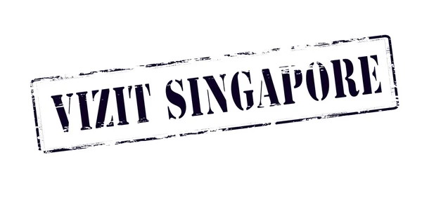 Bezoek Singapore — Stockvector