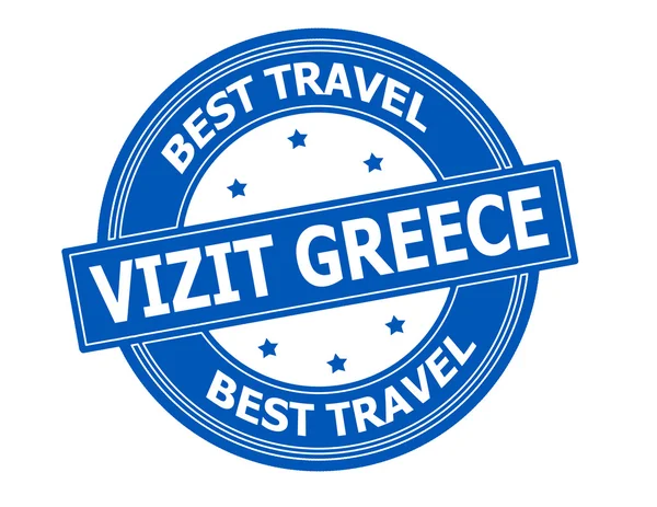 Visita Grecia — Archivo Imágenes Vectoriales