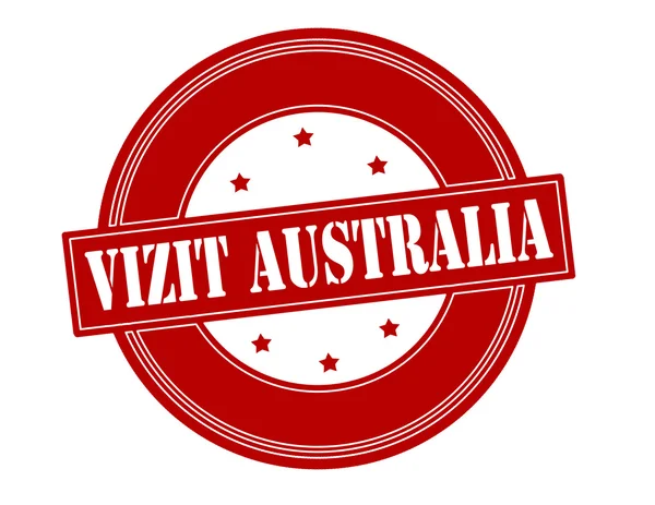 Bezoek aan Australië — Stockvector