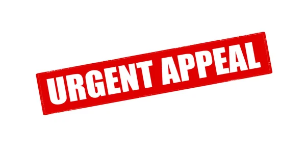 Urgent appeal — Stock Vector