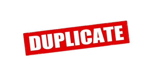 Duplicate — Stock Vector