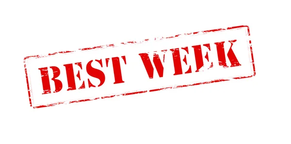 Best week — Stock Vector