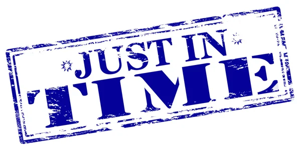 Just in time — Stock Vector