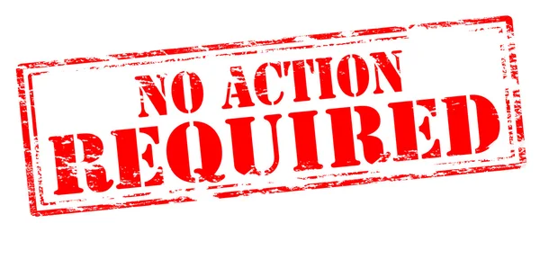 No action required — Stock Vector