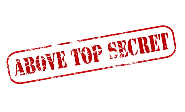 Sopra Top Secret — Vettoriale Stock