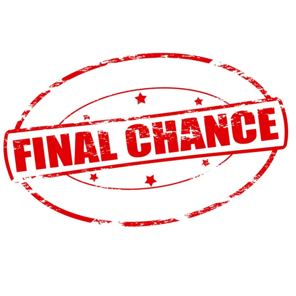 Final chance — Stock Vector