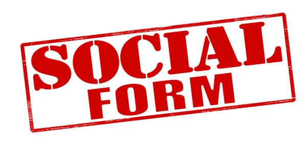 Social form — Stock Vector