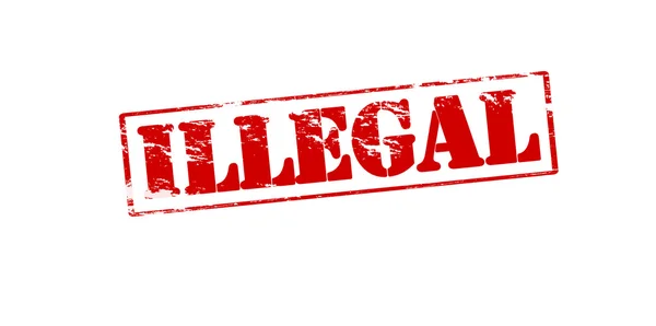 Illegal — Stock Vector