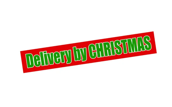 Delivery by Christmas — Stock Vector