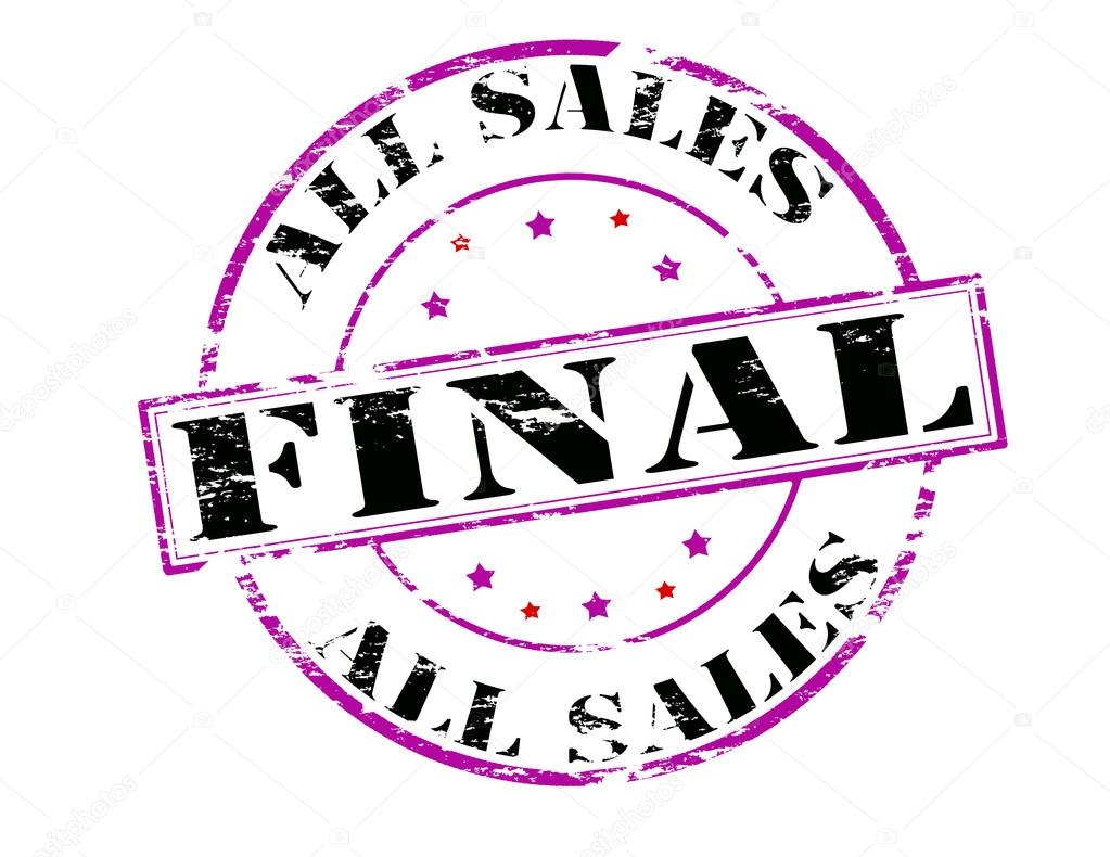 All sales final