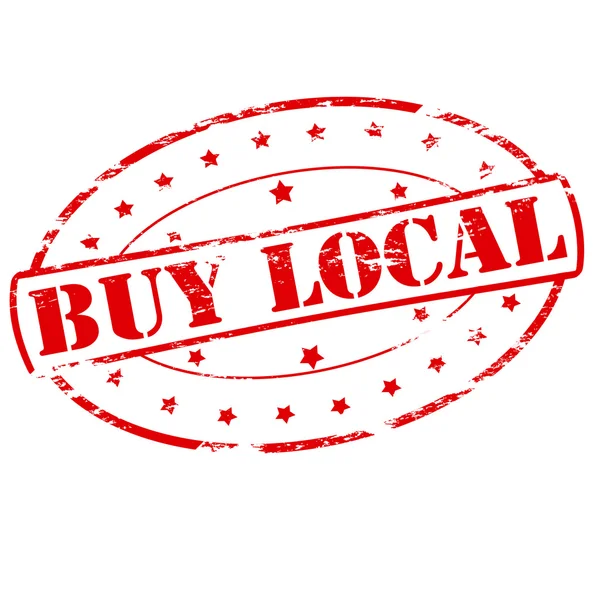 Buy local — Stock Vector