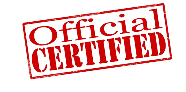 Certificado oficial — Archivo Imágenes Vectoriales