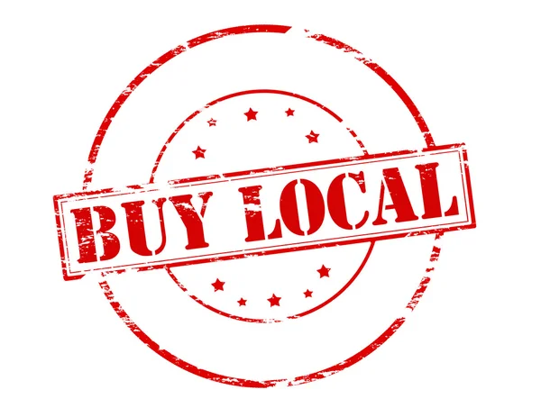 Buy local — Stock Vector