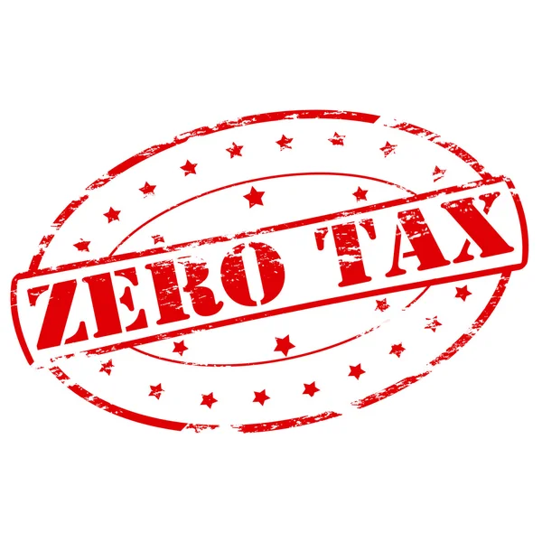 Zero tax — Stock Vector