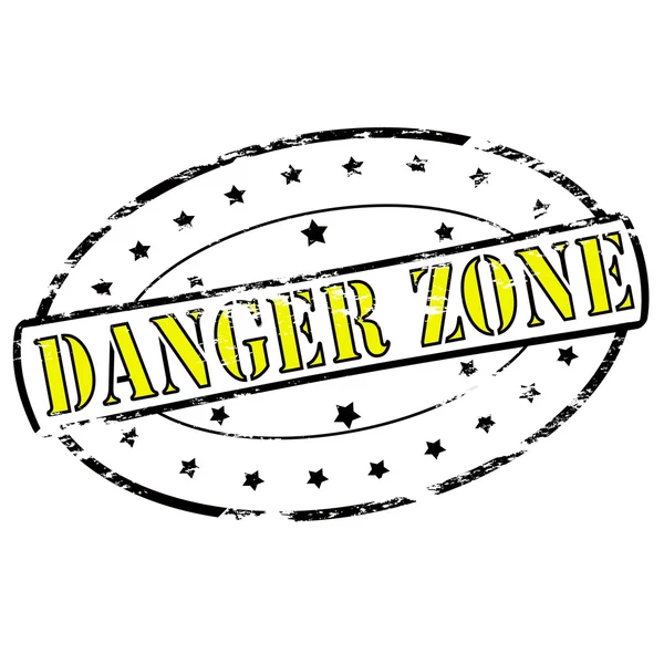 Zona de perigo — Vetor de Stock