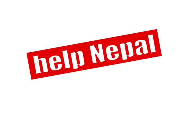 Pomoc Nepálu — Stockový vektor
