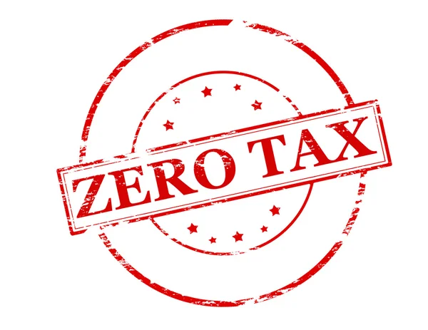 Zero tax — Stock Vector