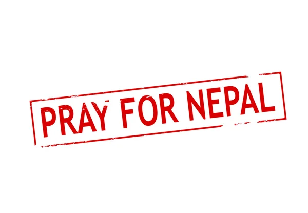 Pray for Nepal — Stock Vector