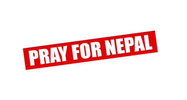 Pray for Nepal — Stock Vector