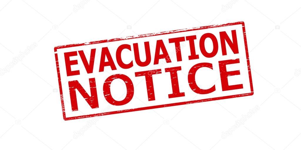 Evacuation notice