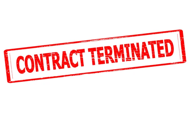 Contract terminated — Stock Vector