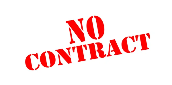No contract — Stock Vector