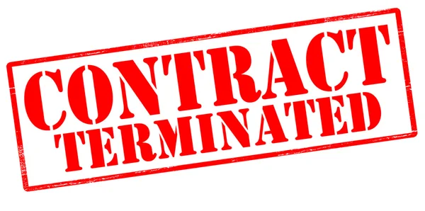 Contract terminated — Stock Vector