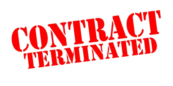Contract terminated — Stock Vector