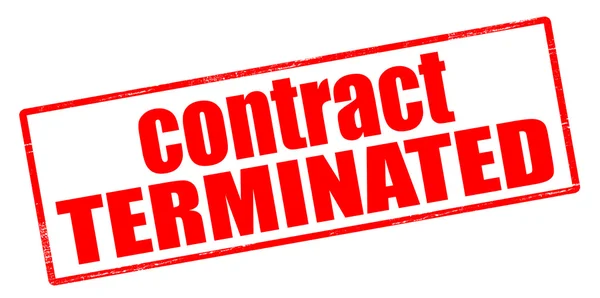 Contract terminated — Stock Vector