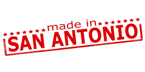 Fabricado en San Antonio — Vector de stock