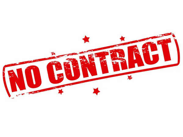 No contract — Stock Vector
