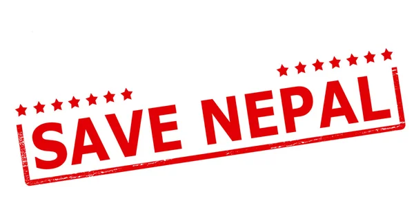Save Nepal — Stock Vector